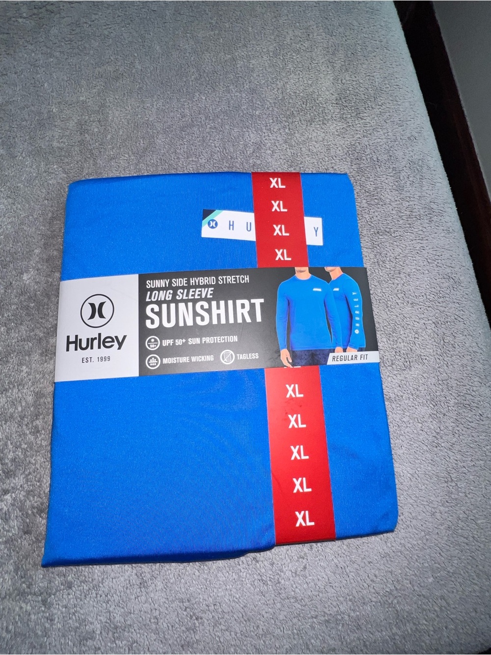 Hurley Long Sleeve Sunshirt - Bright Blue